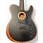 Used Fender American Acoustasonic Telecaster Satin Black Acoustic Electric Guitar