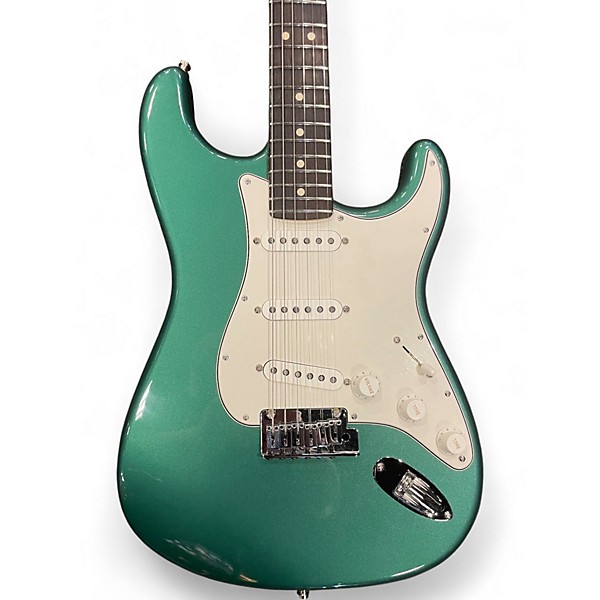 Used Fender CUSTOM SHOP Custom Deluxe Stratocaster Sherwood Green Metallic Solid Body Electric Guitar
