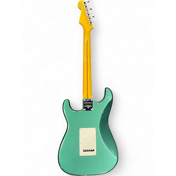 Used Fender CUSTOM SHOP Custom Deluxe Stratocaster Sherwood Green Metallic Solid Body Electric Guitar