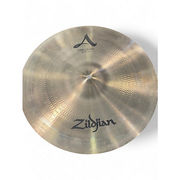 Used Zildjian 18in A thin crash Cymbal