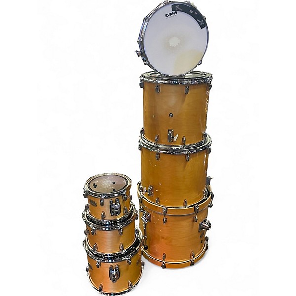 Used Yamaha 7 Piece Sbf1615 stage custom birch Natural Drum Kit