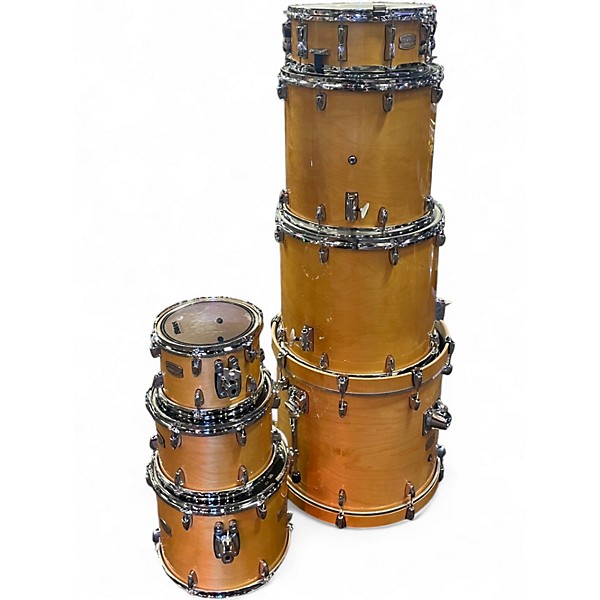Used Yamaha 7 Piece Sbf1615 stage custom birch Natural Drum Kit