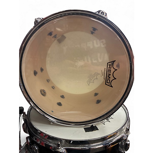 Used Yamaha 4 Piece Stage Custom Black Drum Kit