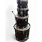 Used Yamaha 4 Piece Stage Custom Black Drum Kit
