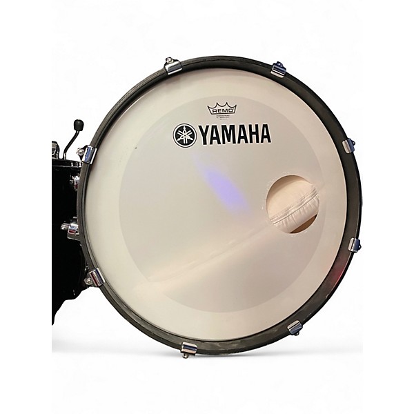 Used Yamaha 4 Piece Stage Custom Black Drum Kit