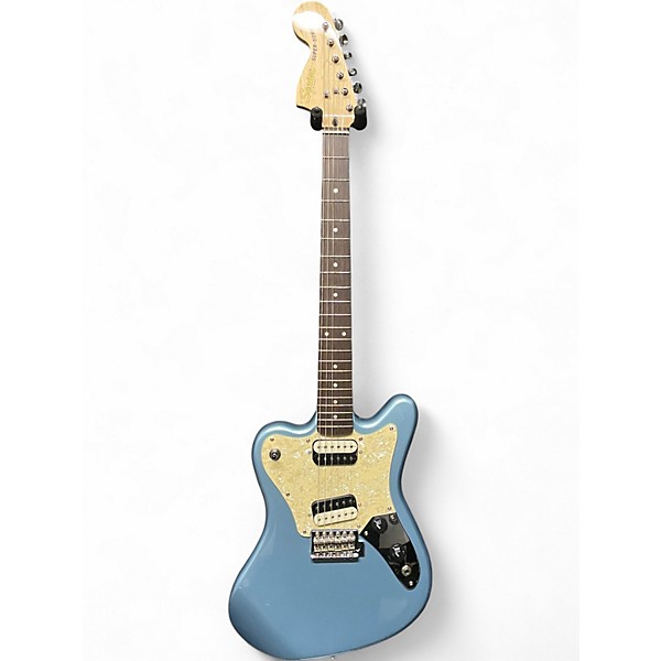 Used Squier Paranormal SuperSonic Ice Blue Metallic Solid Body Electric Guitar