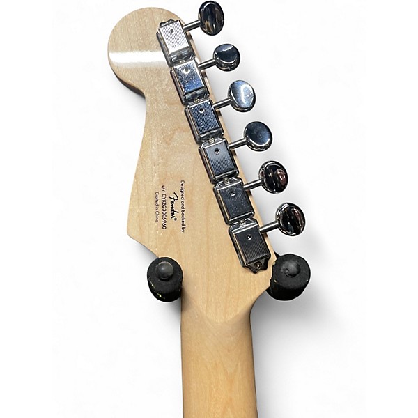 Used Squier Paranormal Custom Nashville Stratocaster Metallic Gold Solid Body Electric Guitar