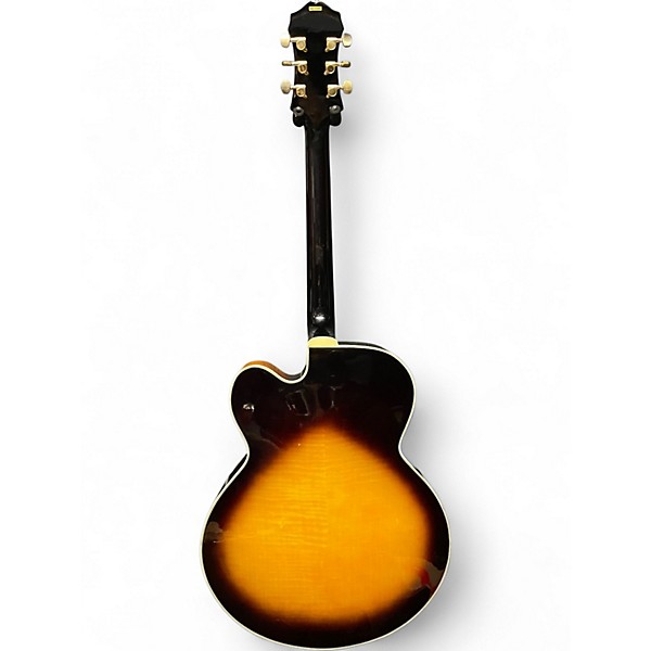 Used Epiphone Zephyr Blues Deluxe Vintage Sunburst Hollow Body Electric Guitar