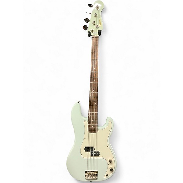 Used 2021 Squier Classic Vibe 1960S Precision Bass Surf Green Electric Bass Guitar