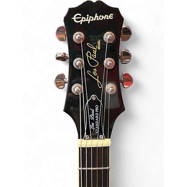 Used Epiphone Les Paul Standard Pro Cherry Sunburst Solid Body Electric Guitar