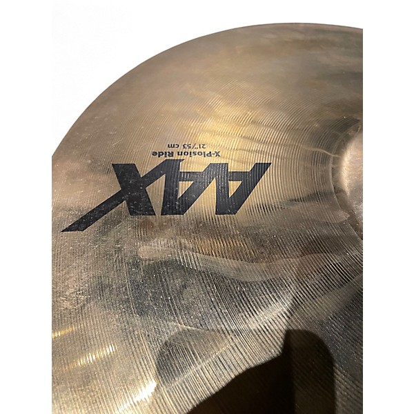 Used SABIAN 21in AAX X-PLOSION RIDE Cymbal