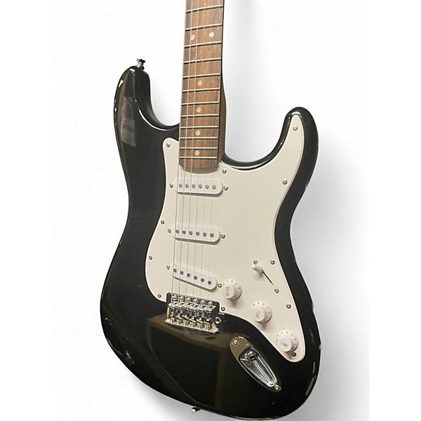 Used Squier Sonic Stratocaster Black Solid Body Electric Guitar