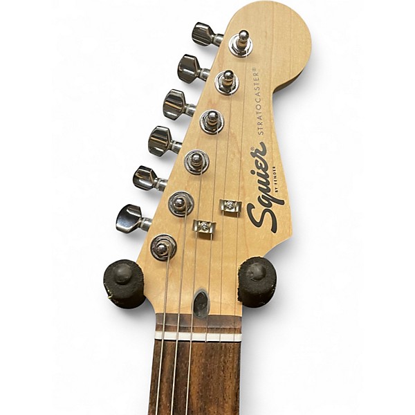 Used Squier Sonic Stratocaster Black Solid Body Electric Guitar