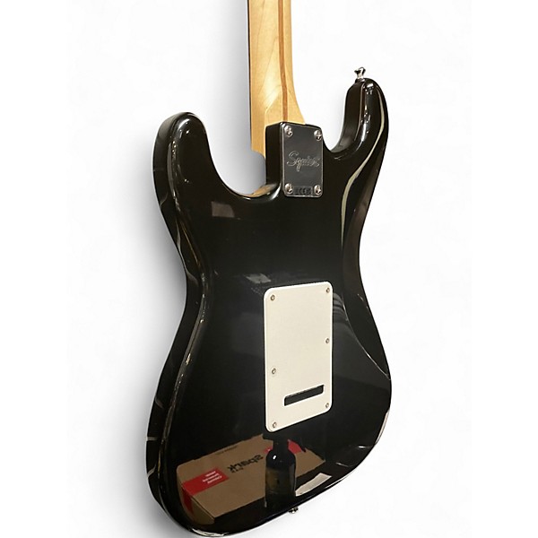 Used Squier Sonic Stratocaster Black Solid Body Electric Guitar