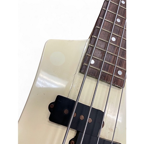 Used Cort B2 Bass White Electric Bass Guitar