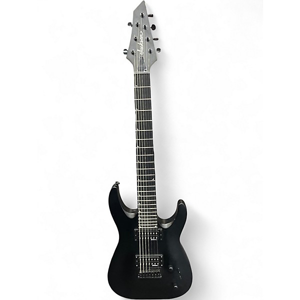 Used Jackson JS22-7 Dinky 7 String Satin Black Solid Body Electric Guitar