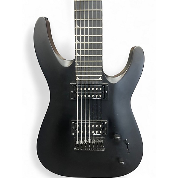 Used Jackson JS22-7 Dinky 7 String Satin Black Solid Body Electric Guitar