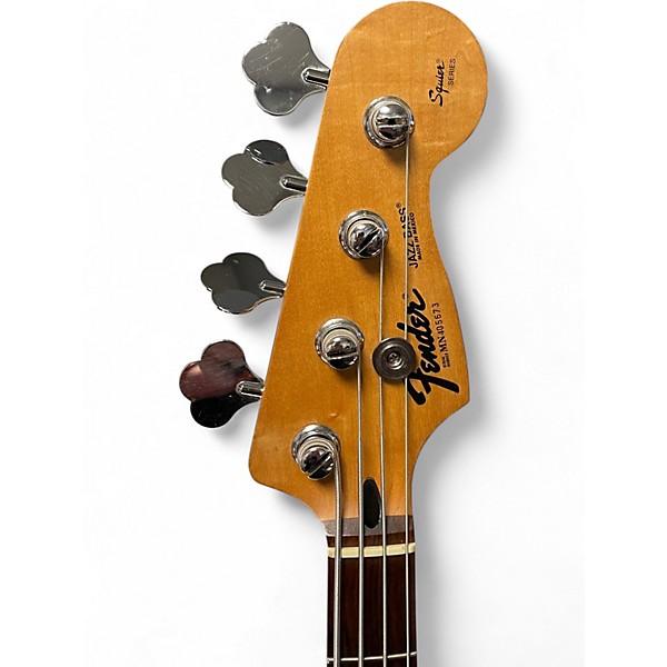 Used Fender SQUIER SERIES JAZZ BASS Black Electric Bass Guitar