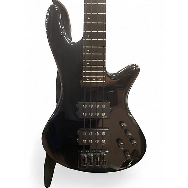 Used Schecter Guitar Research STILETTO STAGE-4 Black Electric Bass Guitar