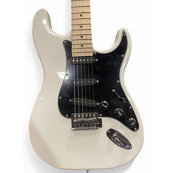 Used Glarry S TYPE White Solid Body Electric Guitar
