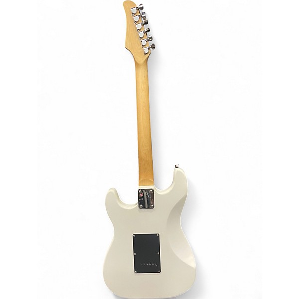 Used Glarry S TYPE White Solid Body Electric Guitar