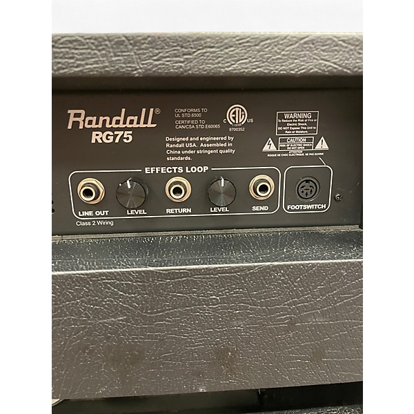 Used Randall RG75 Guitar Combo Amp