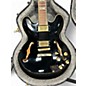 Used 2019 Epiphone Sheraton II Pro Ebony Hollow Body Electric Guitar
