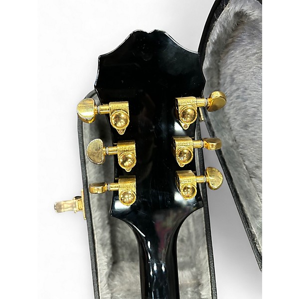 Used 2019 Epiphone Sheraton II Pro Ebony Hollow Body Electric Guitar