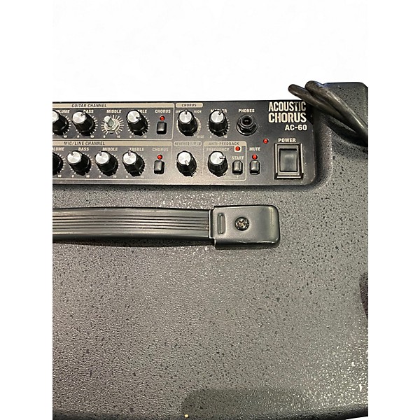 Used Roland AC60 60W 2X6.5 Acoustic Guitar Combo Amp