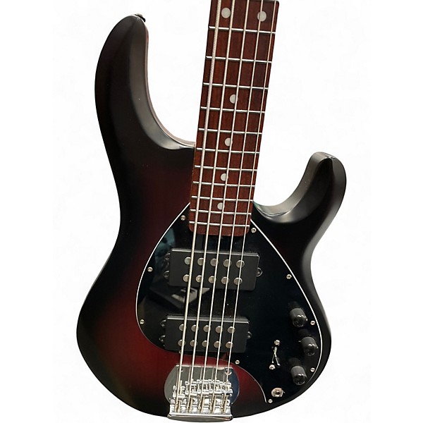 Used Sterling by Music Man Ray5 5 String 2 Tone Sunburst Electric Bass Guitar