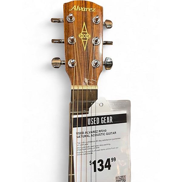 Used Alvarez RF210 Natural Acoustic Guitar