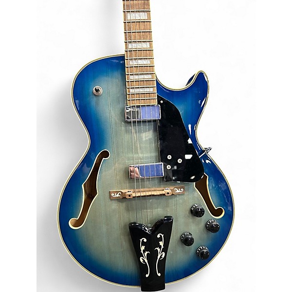 Used Ibanez GB10-EM JET BLUE BURST Hollow Body Electric Guitar