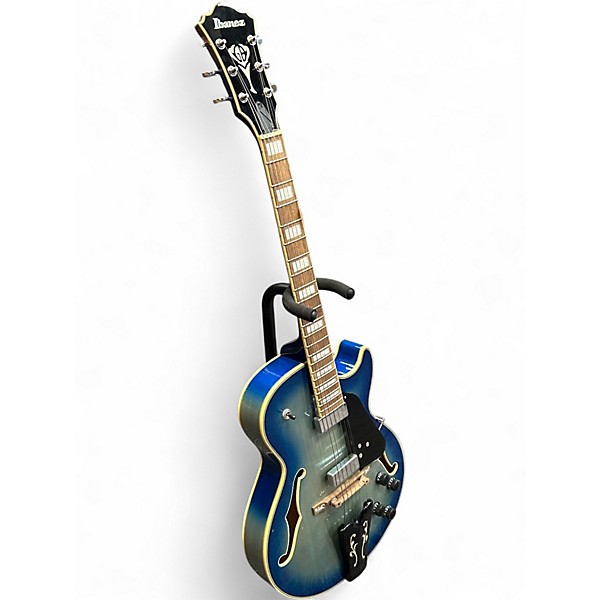 Used Ibanez GB10-EM JET BLUE BURST Hollow Body Electric Guitar