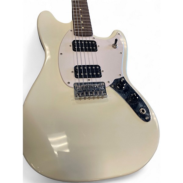 Used Squier Mustang HH Vintage White Solid Body Electric Guitar
