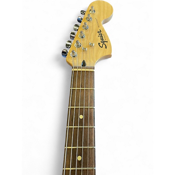 Used Squier Mustang HH Vintage White Solid Body Electric Guitar