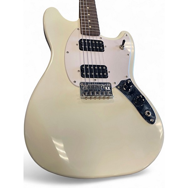 Used Squier Mustang HH Vintage White Solid Body Electric Guitar