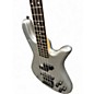 Used Spector Performer 4 String Metallic Silver Electric Bass Guitar