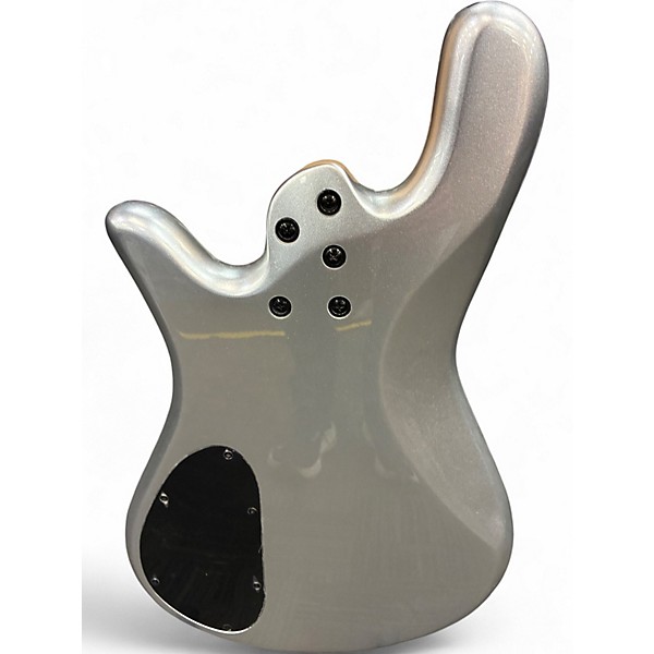 Used Spector Performer 4 String Metallic Silver Electric Bass Guitar