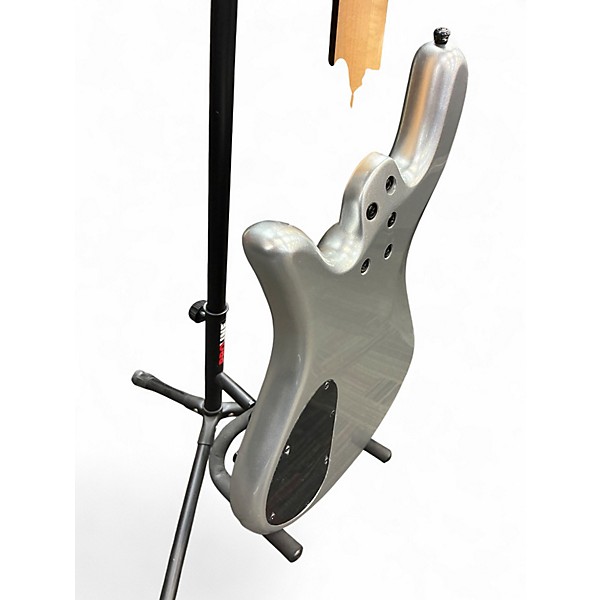 Used Spector Performer 4 String Metallic Silver Electric Bass Guitar