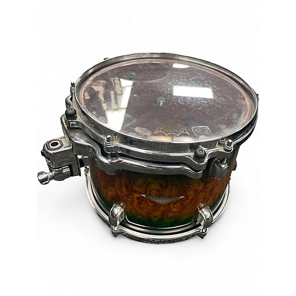 Used TAMA 4 Piece Starclassic Bubinga Exotix Quilted Jungle Burst Drum Kit