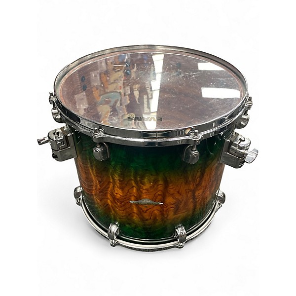 Used TAMA 4 Piece Starclassic Bubinga Exotix Quilted Jungle Burst Drum Kit