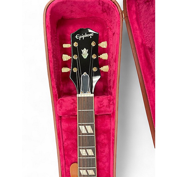 Used Epiphone ES345 BTTF Satin Red Hollow Body Electric Guitar