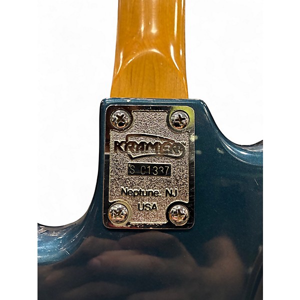 Vintage 1980s Kramer STRIKER 100ST Blue Sapphire Solid Body Electric Guitar