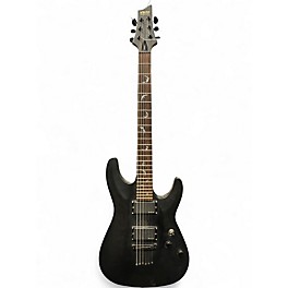 Used Schecter Guitar Research Diamond Series PT Flat Black Solid Body Electric Guitar