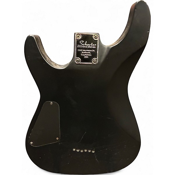 Used Schecter Guitar Research Diamond Series PT Flat Black Solid Body Electric Guitar