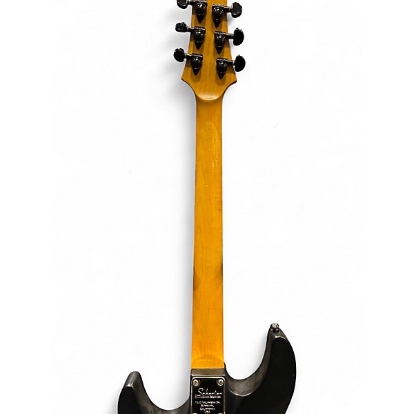Used Schecter Guitar Research Diamond Series PT Flat Black Solid Body Electric Guitar