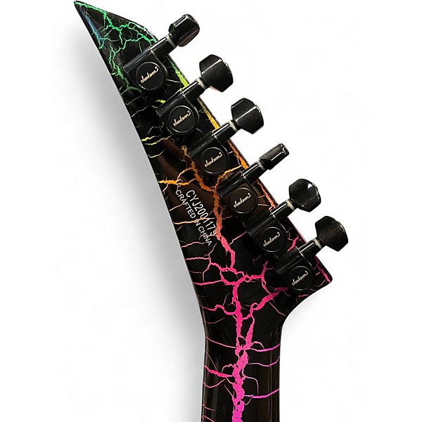Used Jackson Soloist SL3M Rainbow Crackle Solid Body Electric Guitar