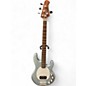 Used Sterling by Music Man Ray34 Firemist Silver Electric Bass Guitar thumbnail