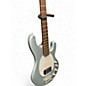 Used Sterling by Music Man Ray34 Firemist Silver Electric Bass Guitar