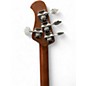 Used Sterling by Music Man Ray34 Firemist Silver Electric Bass Guitar